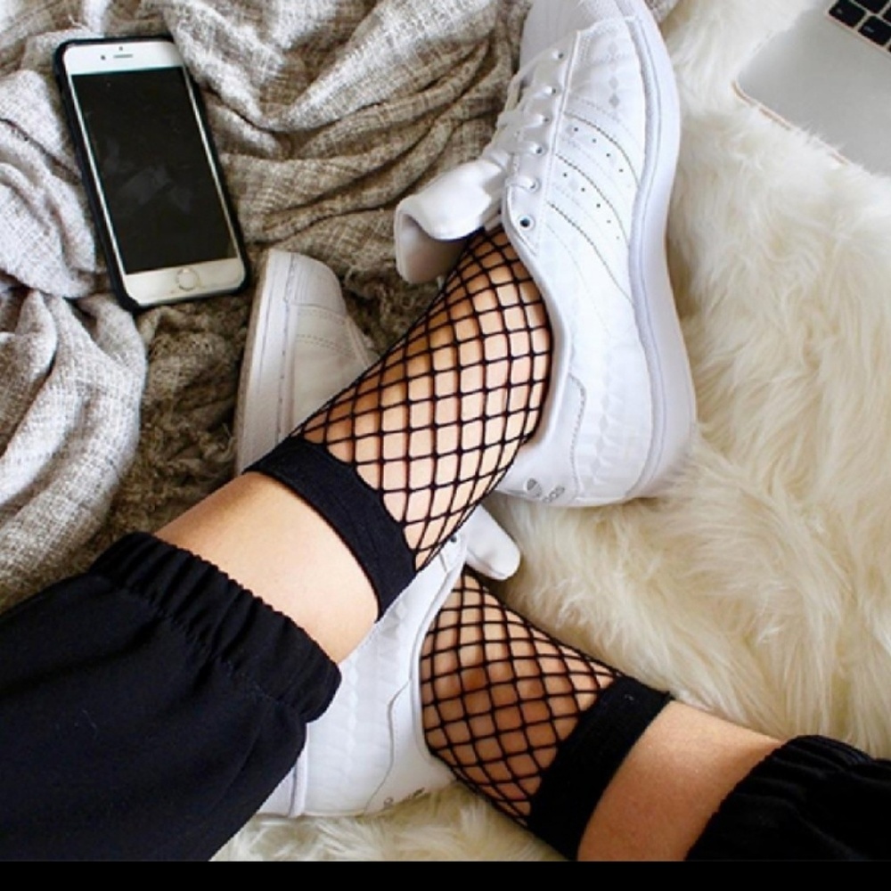 🔥 FINAL PRICE Ankle Fishnet Socks Pantyhose Trend - Picture 5 of 8
